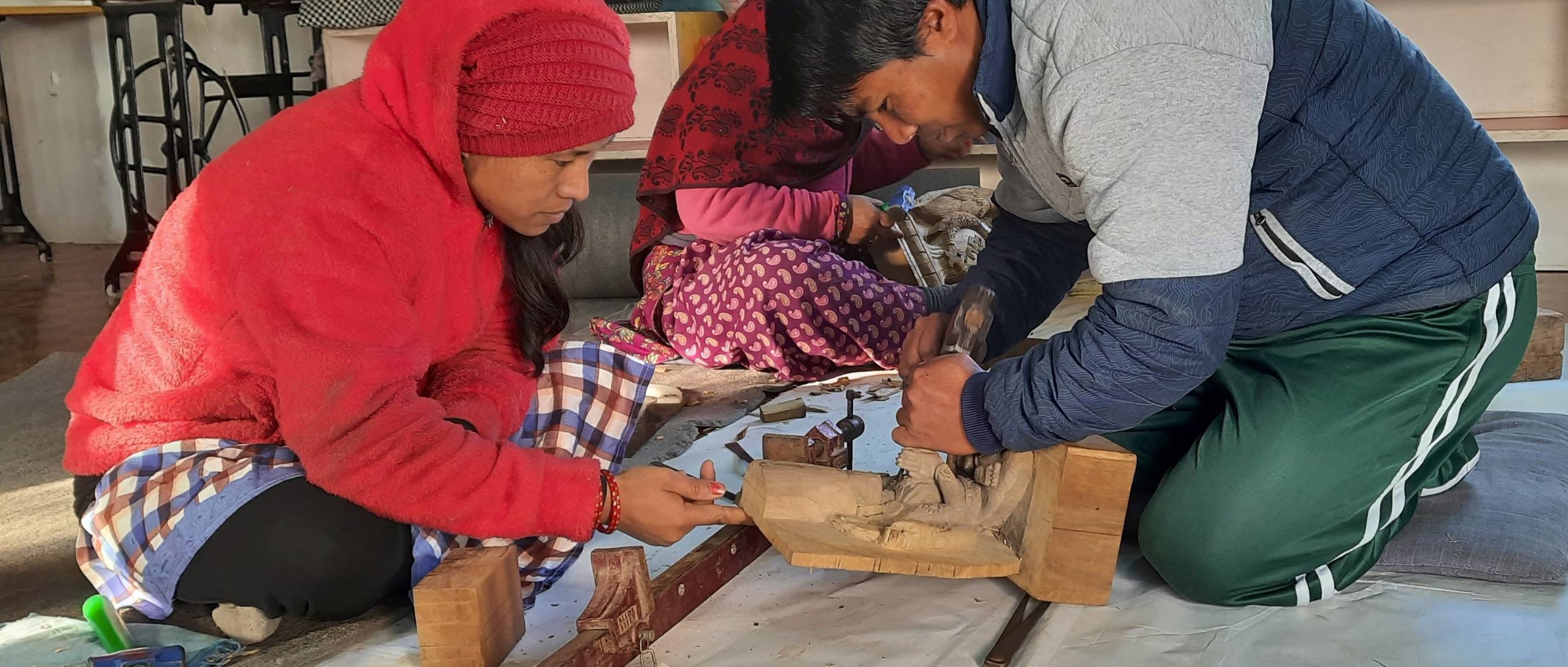 Nepalese training to learn new skills during COVID-19