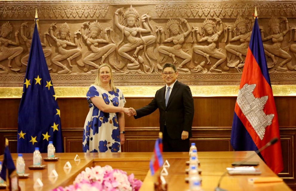 Visit of Jutta Urpilainen, European Commissioner, to Cambodia 
