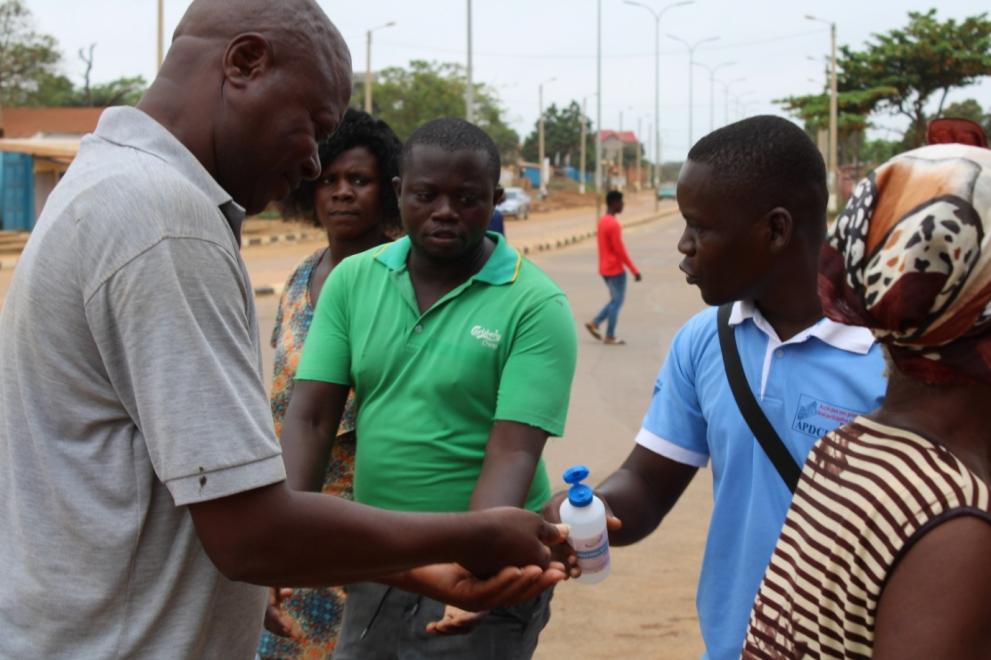 Hand-washing campaign Angola