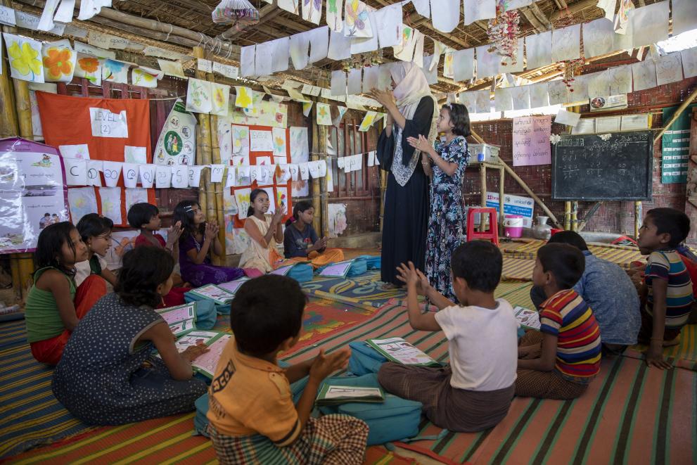 Clildren in learning centre, Bangladesh