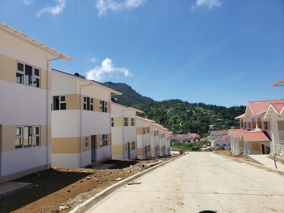 New housing in Dominica