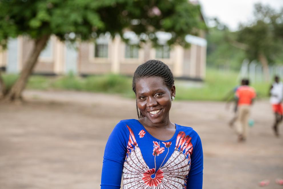 Jennifer Sunthia Akongo, teacher in Palabek settlement, Uganda