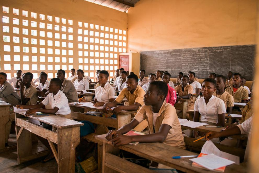 Students of Have-Kodjo High School, Togo