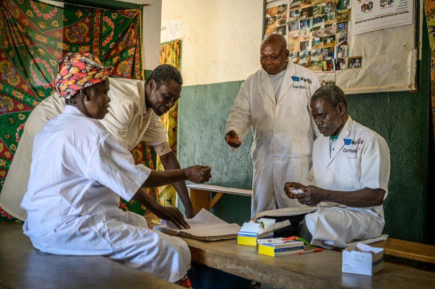 L’équipe médicale du centre de santé de Ngouwé © Cordaid/Mickael Franci