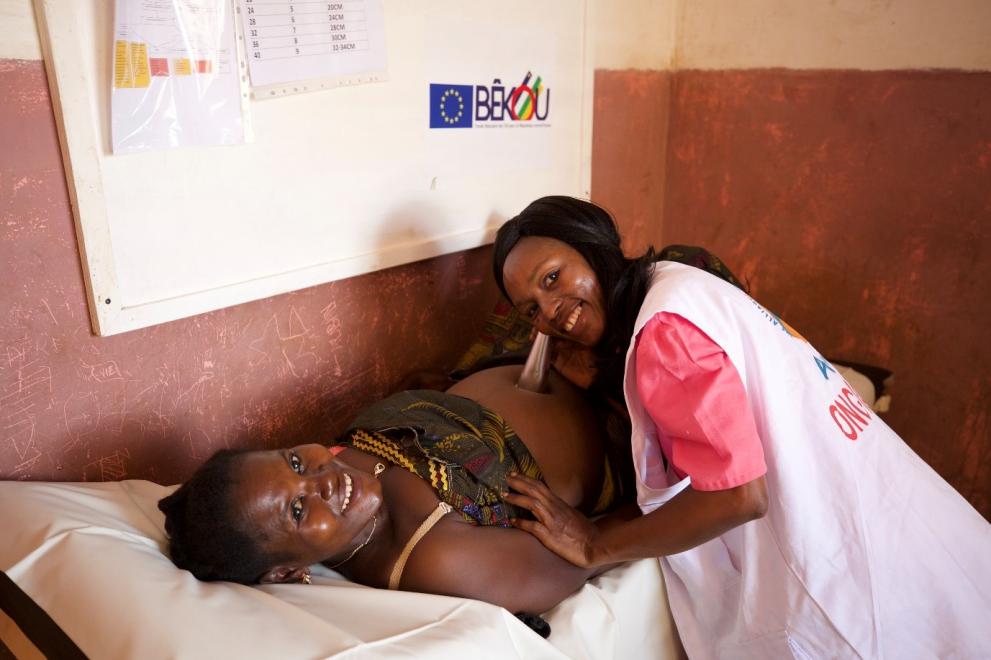 Consultation prénatale à l'hôpital de Boda, République Centrafricaine