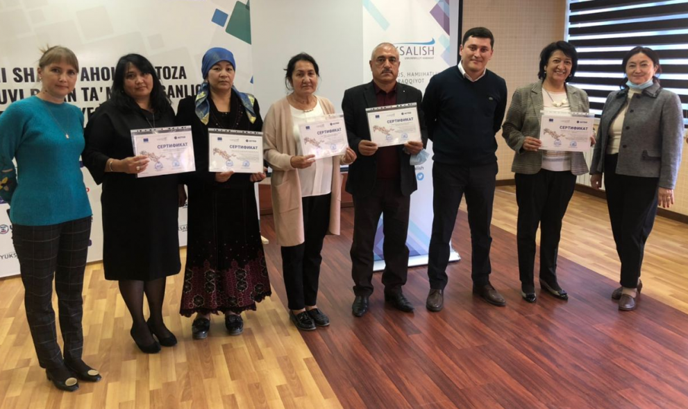 Certification of five pilot NGOs in Qashqadarya region
