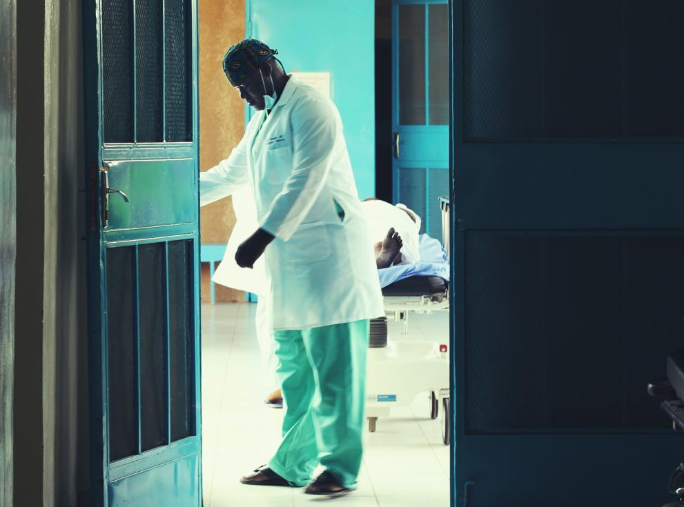 Health worker in a fistula hospital in Niger