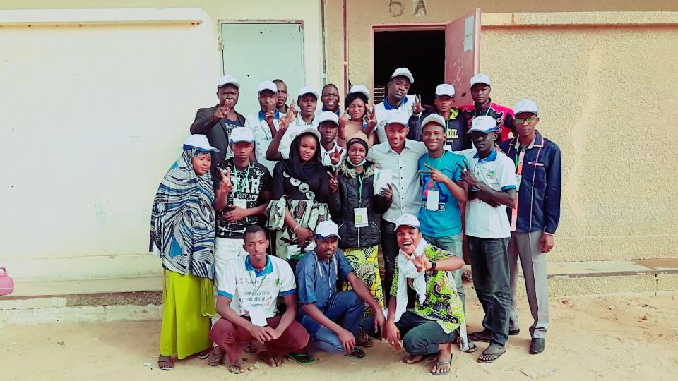 Members of the Communal Office of Youth of Diffa after a National Youth Camp