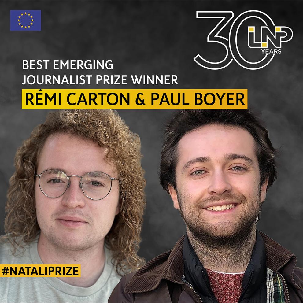 LNP2022 - Best Emerging Journalist Prize - Rémi Carton and Paul Boyer