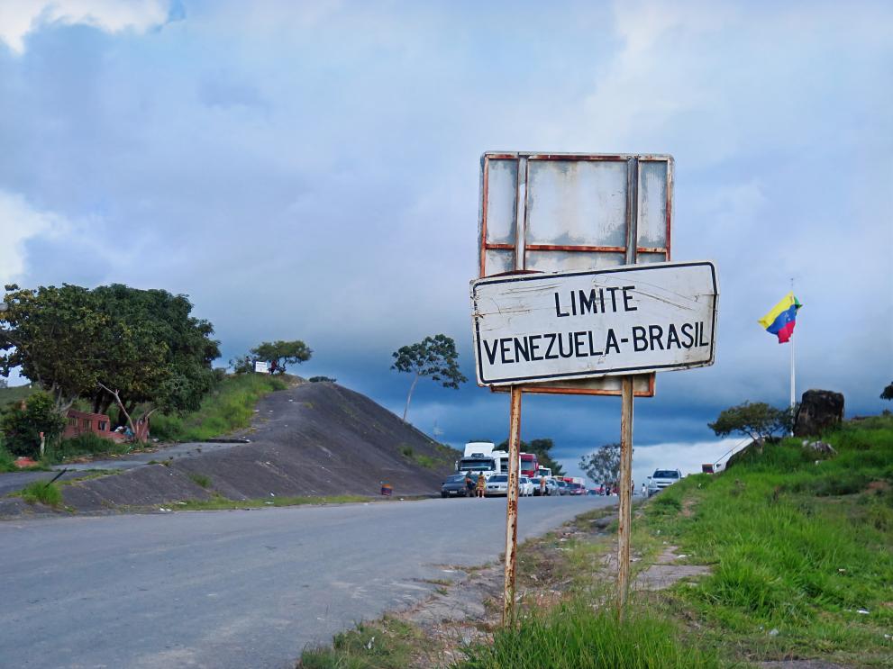 The border of Venezuela and Brazil