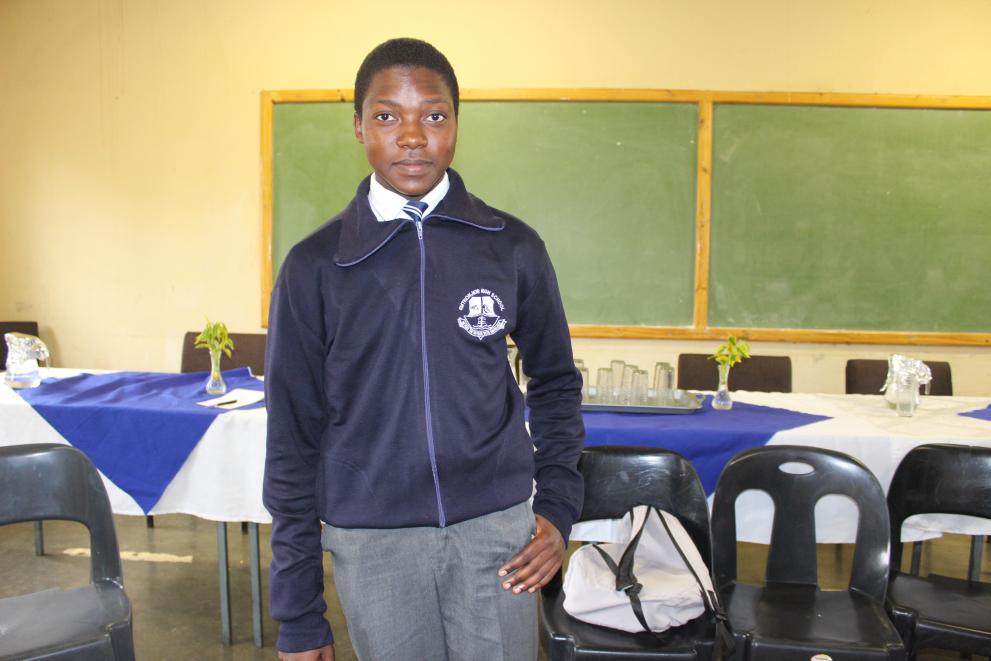 Mzamo Mndzebele is thrilled to be back at school against all odds