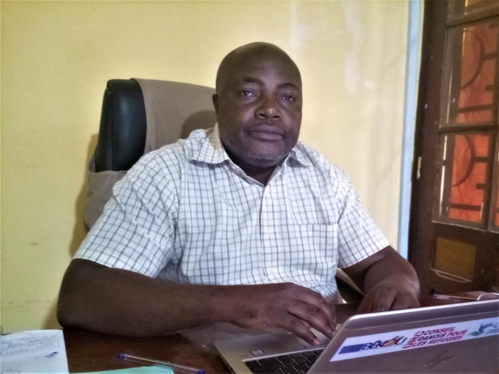 Raymond Chubaka, coordonnateur du PAPEUR Urbain, dans son bureau à Bangui 
