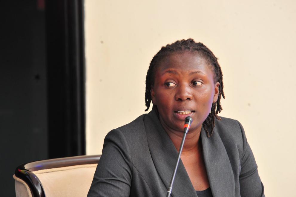 Lydia Bwiite, Executive Director of the Coalition Against Trafficking in Persons Uganda (CATIP-U), advocates for improved protection and support services for survivors of trafficking and vulnerable migrants.