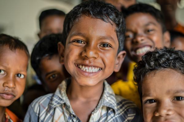 Smiling boys in Bangladesh - faces2hearts project