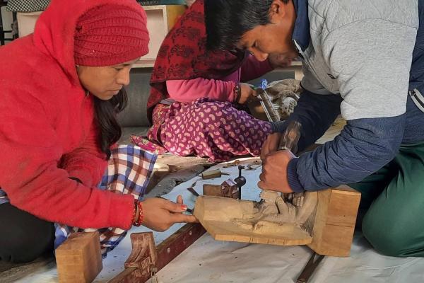 Nepalese training to learn new skills during COVID-19