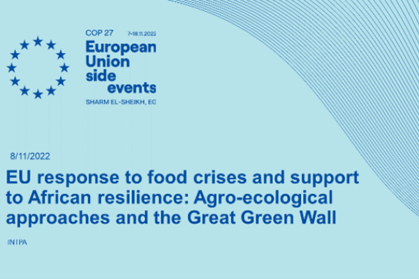 EU response to food crises and support to African resilience: Agro-ecological approaches and the Great Green Wall