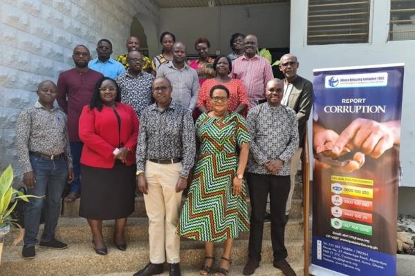 Kamar and his team visit the Ghana Integrity Initiative